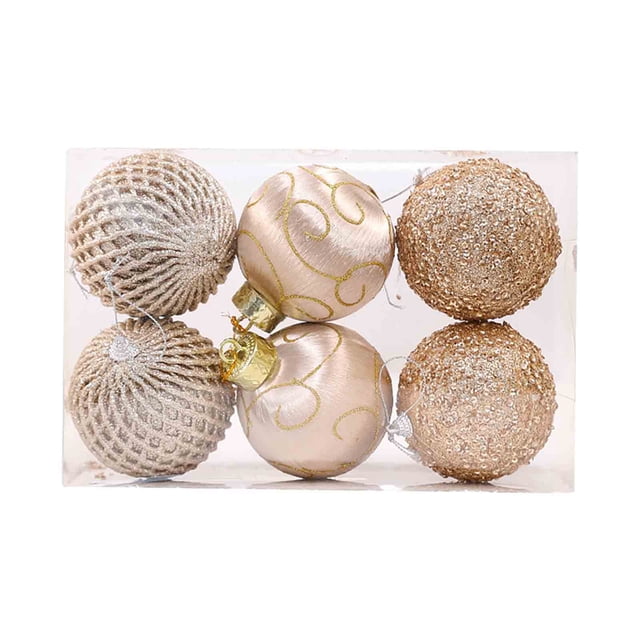 Christmas Decorations Indoor Christmas Ball 8CM Foam Christmas Decoration Scene Decoration Christmas Tree Pendant Christmas Decorations Indoor on Clearance