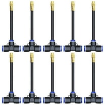 10 Pcs Adjustable Misting Nozzles Tee for Garden,360° Rotatable Spray Heads with Brass & Plastic Connectors,Fits 8mm Tubing,Ideal for Patio Cooling and Watering Systems