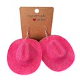 thumbnail image 4 of Pendientes con gancho colgante con forma de sombrero de vaquero, aretes de resina para mujeres y niñas, regalo de joyería, 4 of 4