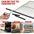 thumbnail image 4 of Silicone Oven Rack Shield Guard, Extra Long 22” Black (2 Pack) - Heat Resistant Oven Rack Protectors - Prevents Hand and Arm Burns, Food Grade Cover, 4 of 6