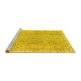 thumbnail image 2 of Ahgly Company Machine Washable Indoor Rectangle Abstract Yellow Modern Area Rugs, 4' x 6', 2 of 4