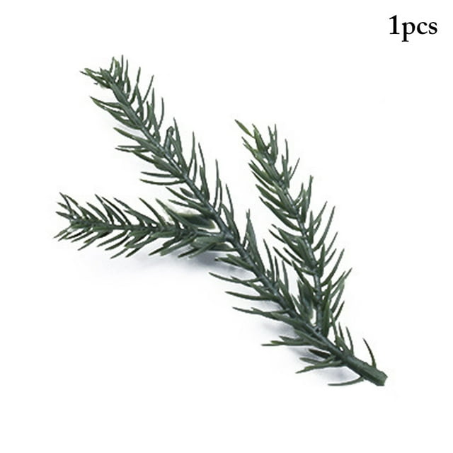 Bangcool Christmas Pine Pick Lifelike DIY Small Artificial Pine Branch Pine Needle Branch