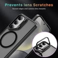 thumbnail image 4 of Meifei Magnetic Case for Samsung Galaxy S24 5G 6.2 inch (SM‑S921U, S921U1) ONLY, Hidden Stand Slim Shockproof Hard Back Soft Edge Protective Cover, Black, 4 of 9