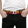 thumbnail image 3 of Toyota Belt, Seatbelt Buckle Belt, Toyota Racing Development TRD Logo Rally Stripe Sunset, 34 to 52 Inches, 3 of 9