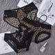 thumbnail image 3 of Mujer Sexy Encaje Bragas Sin Costuras Ropa Interior Leopardo Hielo Seda Para Niña Bikini Algodón Entrepierna Transparente Lenceríapangjing, 3 of 4