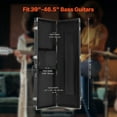 thumbnail image 2 of KFFKFF Bass Guitar Hard Case, 48.03 in Rectangular Guitar Hard Case, With Lock Latch Keys Handle, PVC Padding Soft Lining Water-Resistant Hard Shell Guitar Cases, Black, 2 of 9