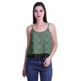 thumbnail image 4 of Moomaya Camisole Courte à Bretelles Spaghetti Imprimée pour Femmes, Hauts d'Été, 4 of 5