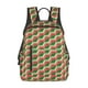 thumbnail image 1 of Disketp Geometric Watermelon Mochila Ligera e Impermeable, Mochila de Día Resistente para Viajes, Senderismo y Uso Diario para Hombre y Mujer, 1 of 7