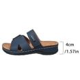 thumbnail image 5 of Bkhluea Women Wedge Slide Sandals Dual Strap Slip On Shoes Comfortable For Casual Home Travel Daily Outdoor Walking, 5 of 7