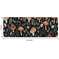 thumbnail image 7 of Brown Mushroom Flower Black Pattern Kitchen Rug Mat,Kitchen Runner Rugs Non Skid Washable,Decorative Kitchen Floor Mats for Kitchen,Sink,Laundry,17"x47.2", 7 of 7