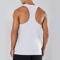 thumbnail image 4 of Fgnfyis Men's Athletic Tank Tops for Summer Sports Fitness Quick Drying Breathable Sleeveless T-Shirt Vest for Basketball Running Outdoor Training Mens Tops White XL, 4 of 6