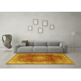 thumbnail image 3 of Ahgly Company Indoor Round Persian Yellow Traditional Area Rugs, 4' Round, 3 of 4