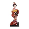 thumbnail image 2 of Muñeca kimono japonesa de 11,81'', adorno de mesa de muñeca oriental geisha artesanal. Estilo F, 2 of 9