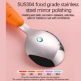 thumbnail image 6 of Teissuly Toddler Utensils, 3PC Travel Cutlery Set, Kids Spoon, Fork, Scraper Self-Feeding, Carrot Child Flatware Sets, Stainless Steel Baby Silverware, Complementary Food Weaning, Home And School Use, 6 of 9