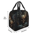 thumbnail image 2 of KLL Vintage Ornate Skull Print Insulated Lunch Bag Women, Reusable Cute Tote Lunch Box for Adult & Men, Leakproof Cooler Lunch Bags for Work Office Travel Picnic, 2 of 5