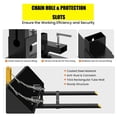 thumbnail image 4 of BeesClover Pallet Forks 43" 1500lbs Load Clamp on Pallet Forks with Adjustable Stabilizer Bar for Tractor Bucket for Box, Fence Installation, 4 of 7