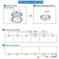 thumbnail image 7 of LED Puck Lights, Set of 6, White Dimmable Under Cabinet Lighting, Led Under Counter Lighting for Kitchen Closet, Bookcase, Shelf, All Accessories Included (6Pack, White), 7 of 7
