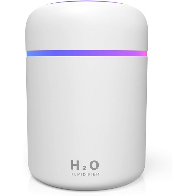 Cool Mist Humidifiers, USB Personal Desktop Humidifier for Car, 2 Mist Modes, Super Quiet, USB Personal Desktop Humidifier Small Humidifiers for Bedroom Home Office Car Travel