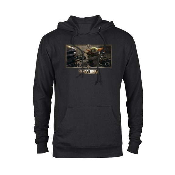 Star Wars The Mandalorian Season 3 Grogu Big Hug Concept Art - Pullover Hoodie for Adults - Customized-Black
