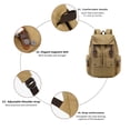 thumbnail image 3 of SPEKSEE Sac à Dos Rétro en Toile et Cuir pour Ordinateur Portable, Sac Unisexe Durable de 15,6 Pouces pour la Randonnée, le Travail et les Voyages, Sac de Jour Résistant à l'Eau, 3 of 6