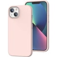 thumbnail image 1 of FYBTO Compatible with iPhone 13 Case, Liquid Silicone Gel Rubber Cover with Microfiber Lining, Full Body Drop Protection Phone Case for iPhone 13 6.1 Inch(2021), Pink Sand, 1 of 5