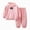 T059-Pink, variant on Zuwimk Boys And Girls 2-Piece Letter Print Hoodie Jogger Set, Athletic Outfits Elastic Waistband, Big Boy Girls Toddler Activewear(T059-Grey)
