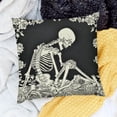 thumbnail image 2 of BANET Skull The Kissing Lovers Art  Throw Pillow Case, Gift for Wife, Girlfriend, for Tarot Lovers, Skull Lovers, Wedding, Cushion Cover for Sofa Couch Bed 18x18in, 2 of 5
