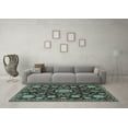 thumbnail image 3 of Ahgly Company Indoor Rectangle Oriental Light Blue Traditional Area Rugs, 2' x 3', 3 of 4