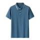 thumbnail image 1 of pstuiky Camisa de manga corta para hombre, Camisa informal de manga corta con cuello vuelto, cómoda y lisa, para hombre ropa de hombre xxxl, 1 of 3