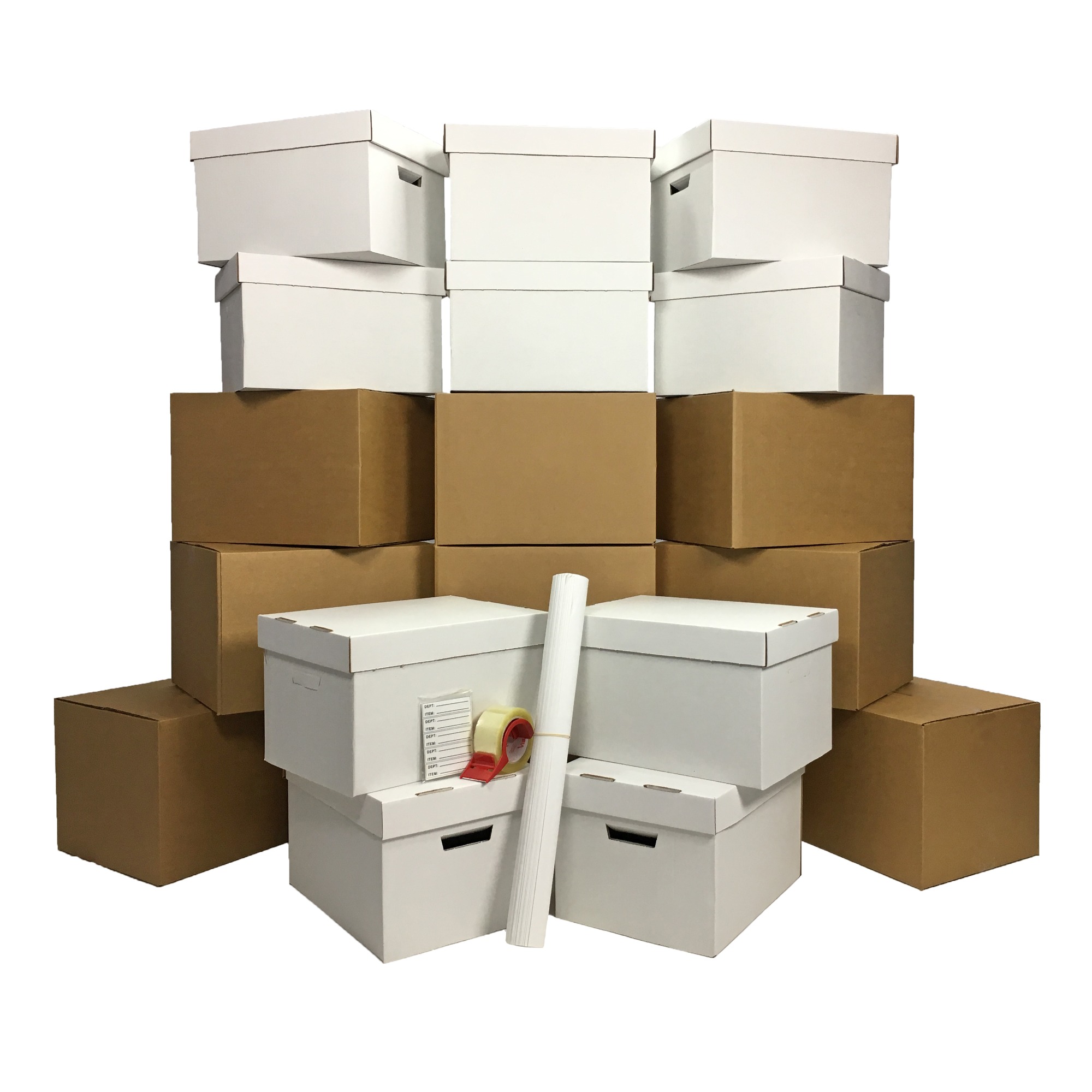 Value Supplies by uBoxes Office Kit Total 20 Medium Boxes/10 File Boxes