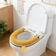 thumbnail image 5 of Cojín de asiento de inodoro grueso con asa de transporte, cobertura completa, cálido para el invierno, para el hogar, cojín de asiento de inodoro extraíble, funda para asiento de inodoro., 5 of 5