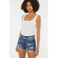 thumbnail image 4 of Kan Can USA Distressed Button Fly Denim Shorts Style #:KC7942D - Rosa Apparel, 4 of 10