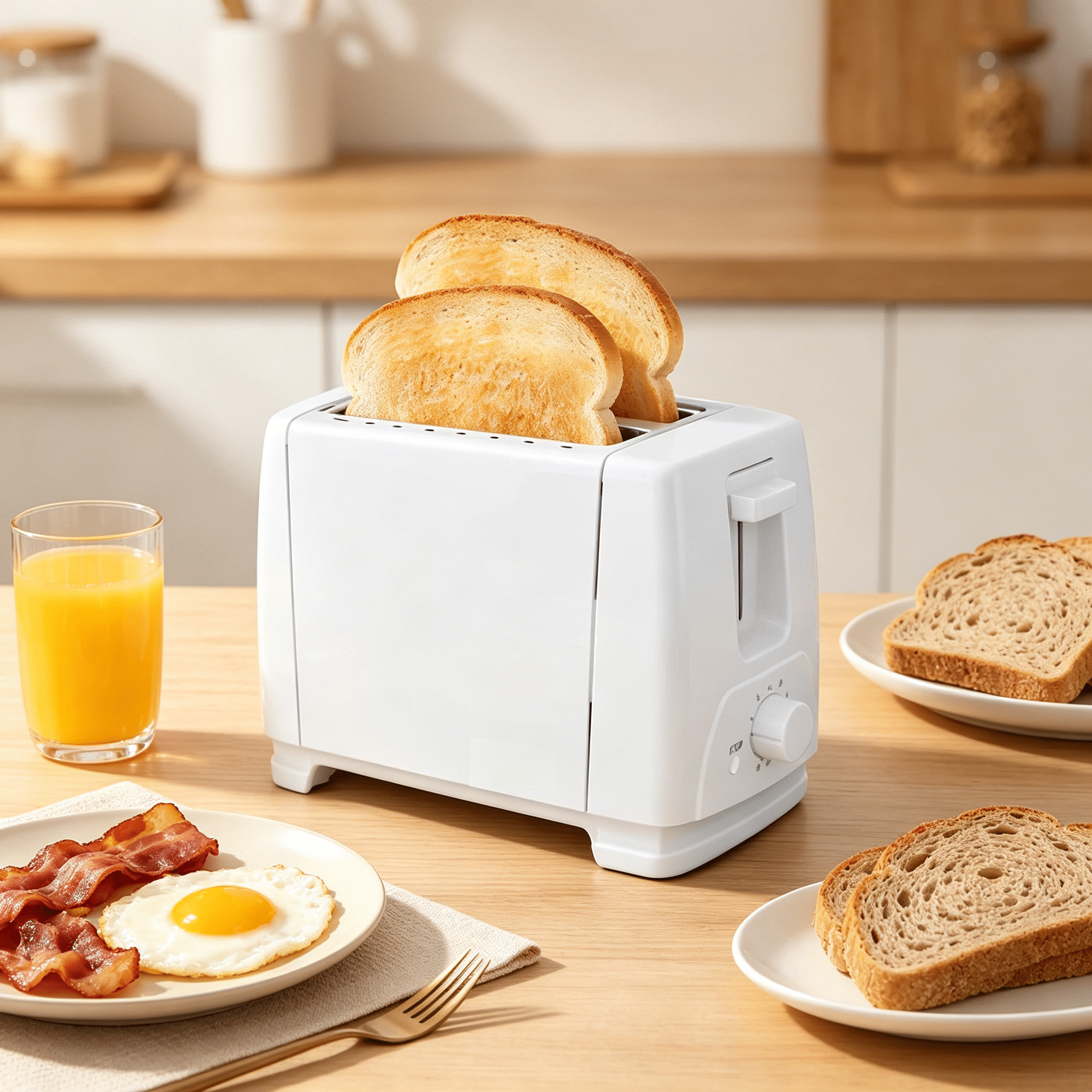 HIBIBUD 2026 New Retro 2-Slice Toaster,For Bagels&Thick Bread,Defrost and 7 Browning Levels,Includes A Dust Lid&Removable Crumb Tray for Kitchen, Breakfast, Home, Office