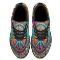 thumbnail image 2 of Hippie Peace Sign Shoes Sneakers Black Size 3.5, 2 of 7