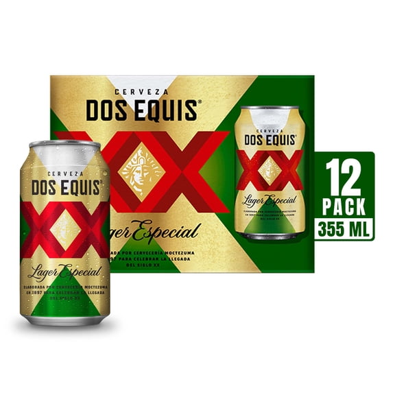 Cerveza Dos Equis lager especial 12 latas de 355 ml c/u