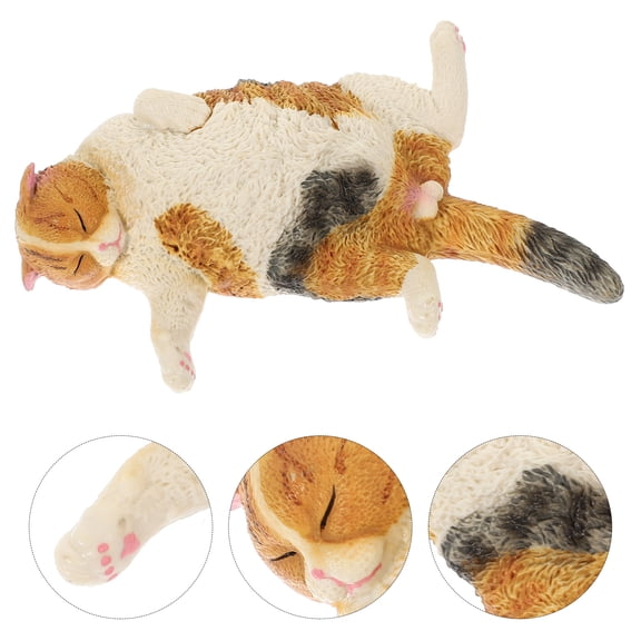 WASHWEPE Cat Figurine Multi 1Pack 4.5x2.8x1.3in