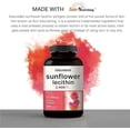 thumbnail image 3 of NatureBell Sunflower Lecithin 2,400mg, 4 Months Supply, 240 Softgels, Sunflower Seed Oil Infused, 3 of 6