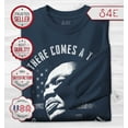 thumbnail image 2 of S4E Men's Martin Luther King Jr. Silence is Betrayal Long Sleeve ShirtSmall Navy, 2 of 4