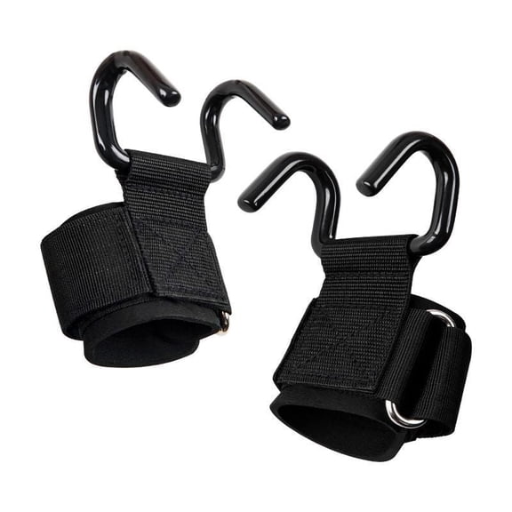 Weight Lifting Hooks (Pair), Wrist Strap Hooks for Weightlifting, Adjustable Men and Women Gym Lifting Straps Hook for Pull-Ups, Deadlifts, Strength Training, and Fitness Workouts