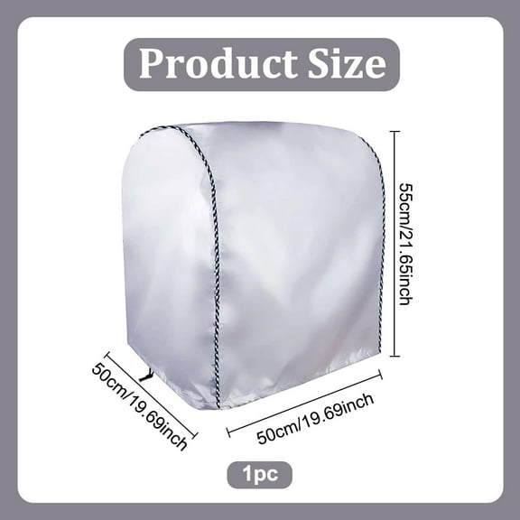 3D Printer Protective Cover 19.7x19.7x21.6inch 3D Printer Accessories Compatible for Ender 3/Ender 3 pro and Other Most Assembled 3D Printer Silver