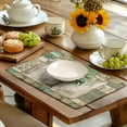 thumbnail image 2 of Tropical Palm Tree Placemats Set of 4 Summer Vintage Green Leaf Kitchen Table Mat 12x18 Inch Hawaii Beach Jungle Plant Tree Heat Resistant Washable Linen Place Mats for Dining Tables, 2 of 6
