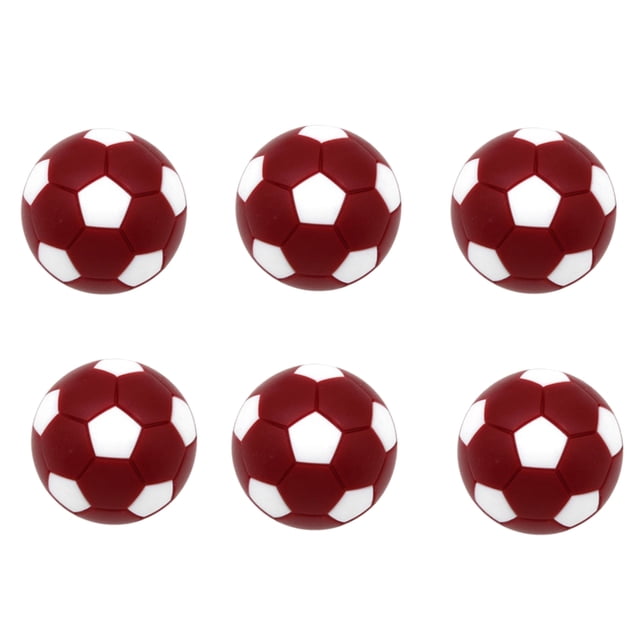 6pcs Balones de Futbolín de 32mm Sunnimix Reemplazo Rojo Oscuro