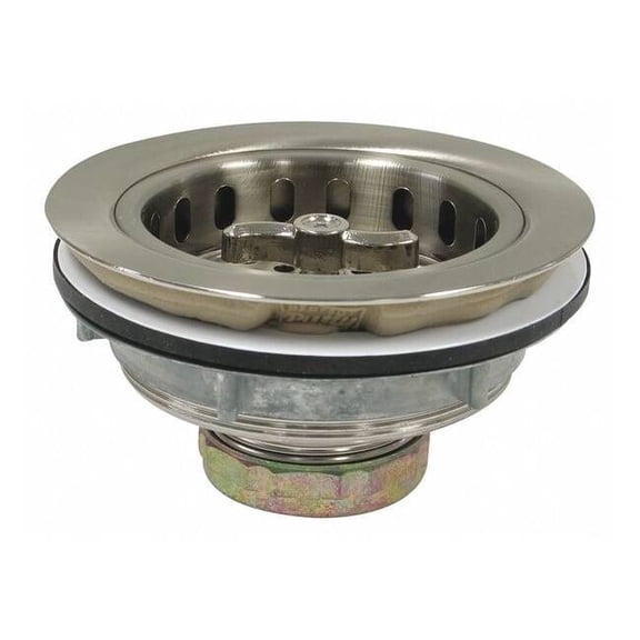 Perfect Putty Sink Strainer,Satin Brushed Nickel 59-3152