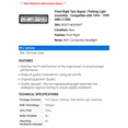 thumbnail image 2 of Front Right Turn Signal / Parking Light Assembly - Compatible with 1994 - 1999 GMC C1500 1995 1996 1997 1998, 2 of 2