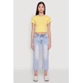 thumbnail image 3 of Womens Cropped Short Sleeve Crew Neck Tee, 3 of 5