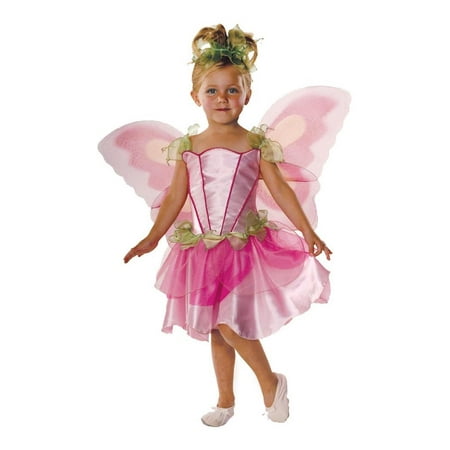 Pink Butterfly Fairy Halloween Fancy-Dress Costume for Child, Big Girls M (8-10)