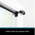 thumbnail image 5 of Kenney Fast Fit No Tools Tate Decorative Steel Tension Curtain Rod, 28-48" Adjustable Length, 5/8" Dia., Black, 5 of 7
