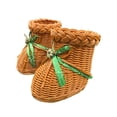 thumbnail image 1 of Imitation Handmade Woven Boot Storage for Home Desktop Ornament Multifunctional Decorative Arrangement and Organizer with Durable PP Material 2PCS, 1 of 6