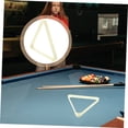 thumbnail image 3 of OULII Support de Table de Billard Triangle ABS Blanc avec Design Simple Lot de 1 Usage Professionnel, 3 of 8