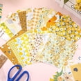 thumbnail image 3 of 600 Pcs 4 x 4 Inch Cotton Fabric Square Precut Quilting Squares Printed Floral Patchwork Fabric Bundles for Spring DIY Craft Sewing Clothing Accessory(Yellow), 3 of 6